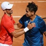 Novak Djokovic and Alejandro Tabilo
